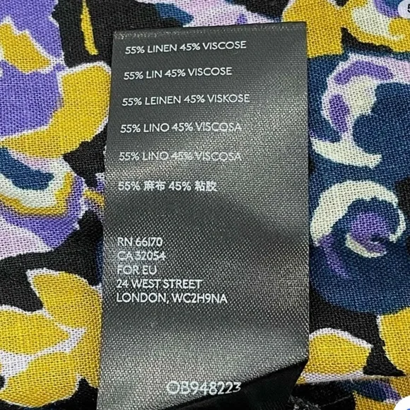 NEW FREE PEOPLE SUMMER TULUM TUNIC PURPLE/GOLD FLORAL OPEN BACK SIZE XS/S NWT - Picture 8 of 9